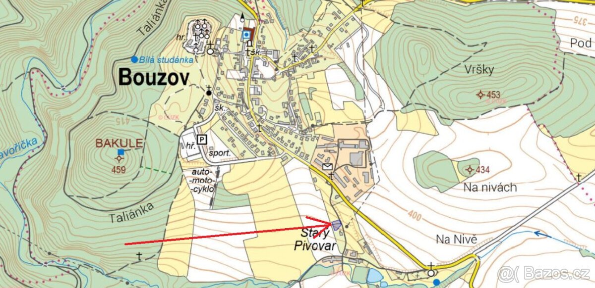 Lukrativní stavební pozemek pro rodinný dům v Bouzově