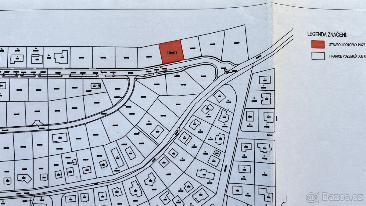 Stavební pozemek 830 m2 - Cheb, Zlatá louka
