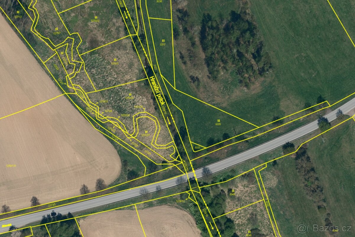 Prodám pozemek Batelov  1419m2