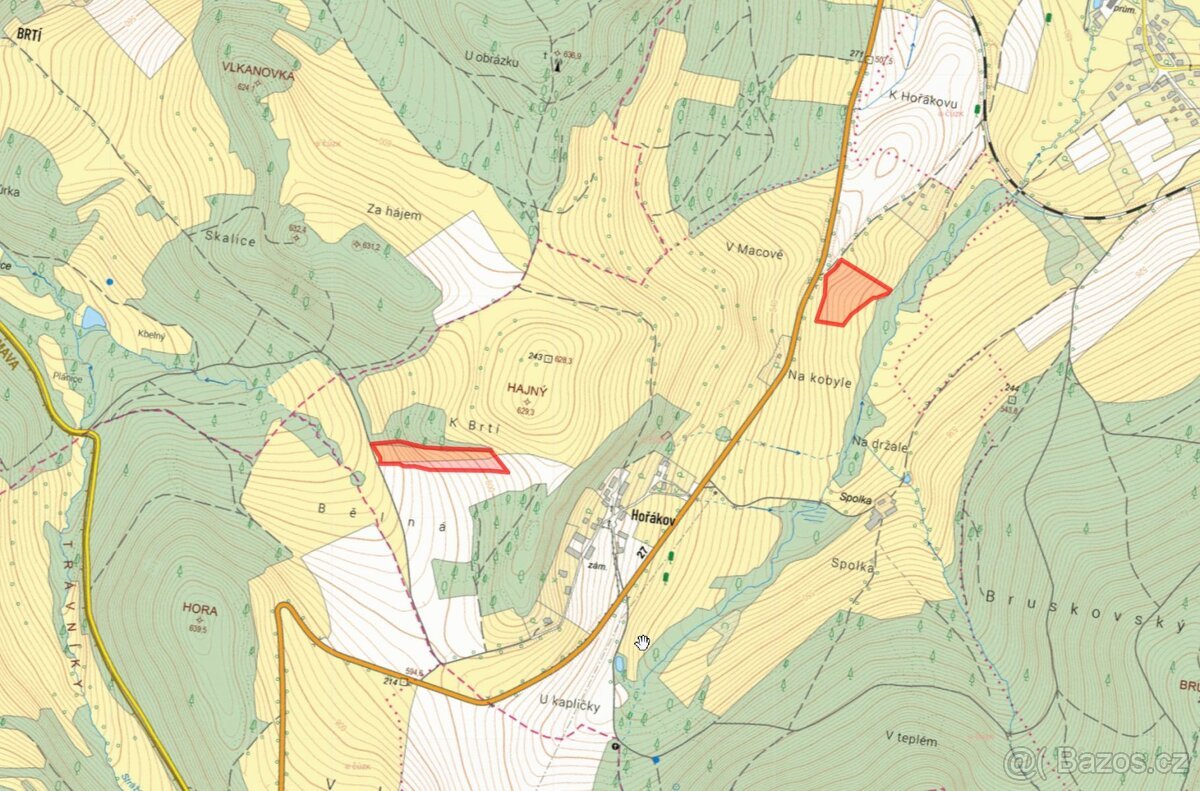 Zemědělská půda, prodej, Hořákov, Běšiny, Klatovy