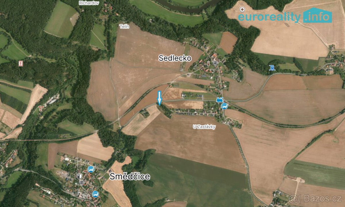 Prodej, stavební pozemek, 898 m2, Bušovice, Rokycansko