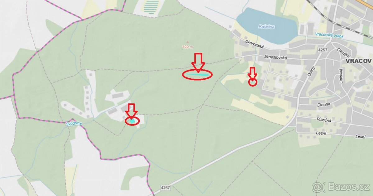 Prodej lesních pozemků k.ú. Vracov