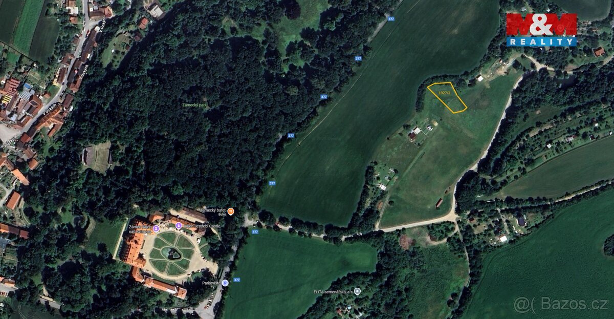 Prodej pozemku k bydlení, 1267 m², Rájec-Jestřebí