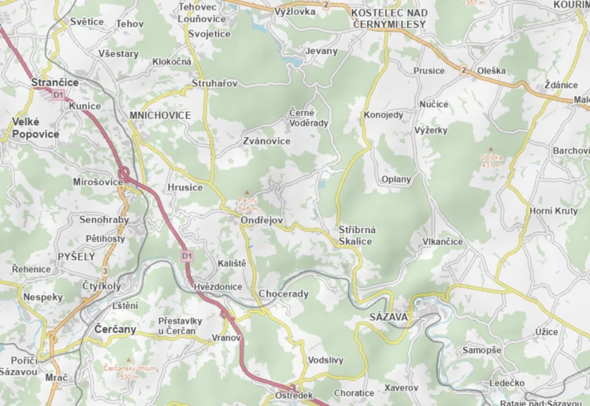 Prodej podílu 2/9 pole 3 581 m², Ondřejov