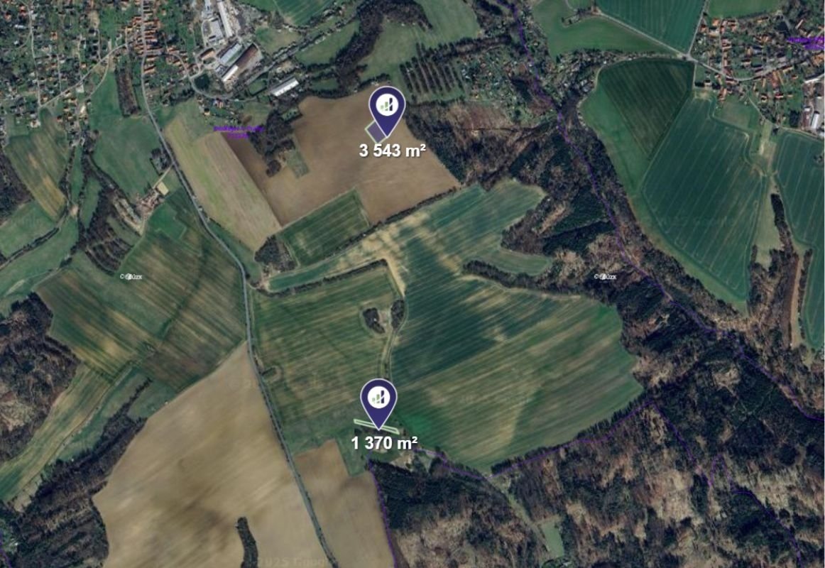 Prodej podílu 1/2 pole 2 457 m², Ondřejov