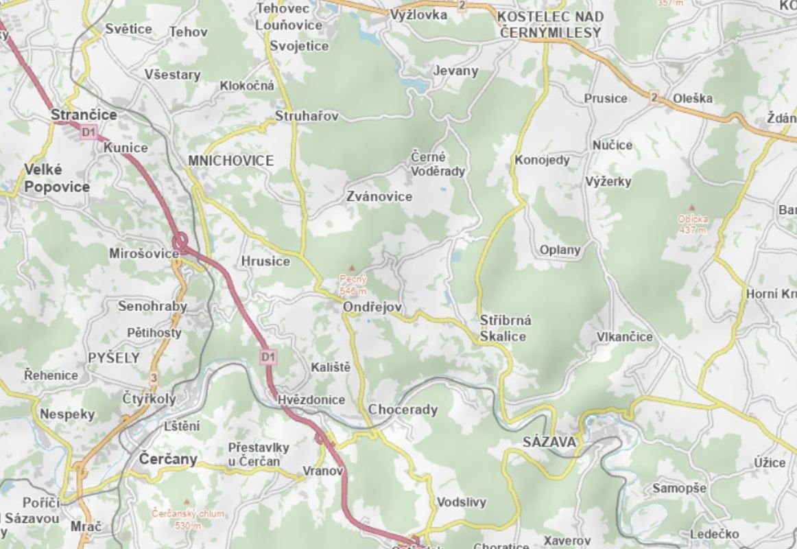 Prodej podílu 1/2 pole 2 457 m², Ondřejov