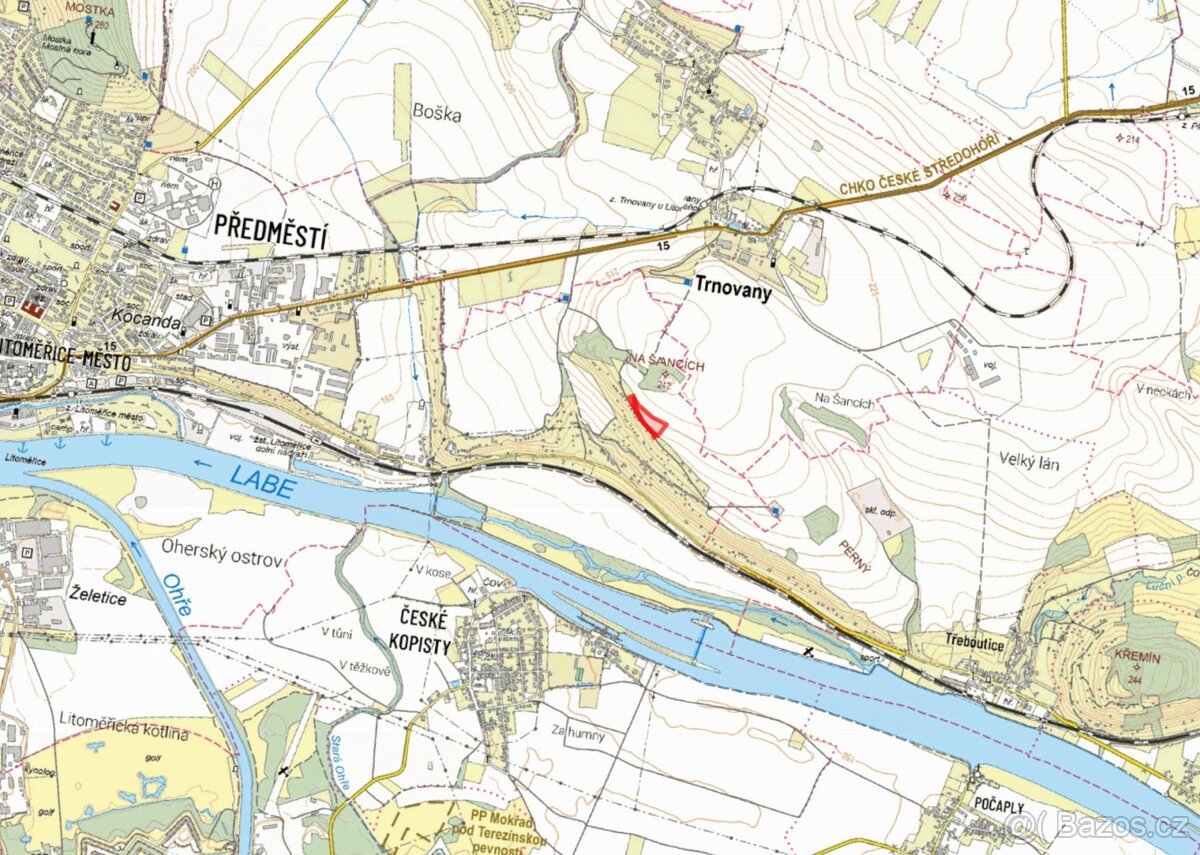 Zemědělská půda, prodej, Předměstí, Litoměřice