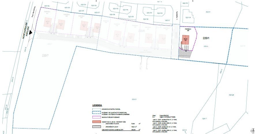Prodej stavebního pozemku 13 237 m², Praha - Hájek u Uhříněv