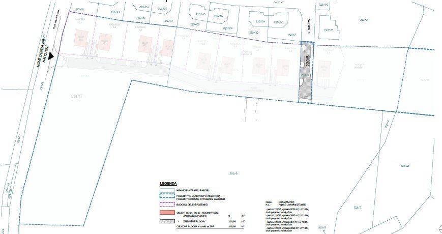 Prodej stavebního pozemku 13 237 m², Praha - Hájek u Uhříněv