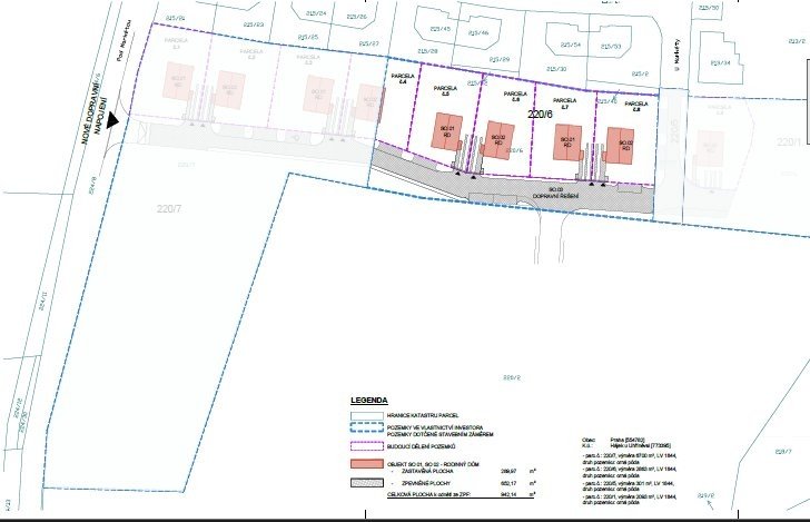 Prodej stavebního pozemku 13 237 m², Praha - Hájek u Uhříněv