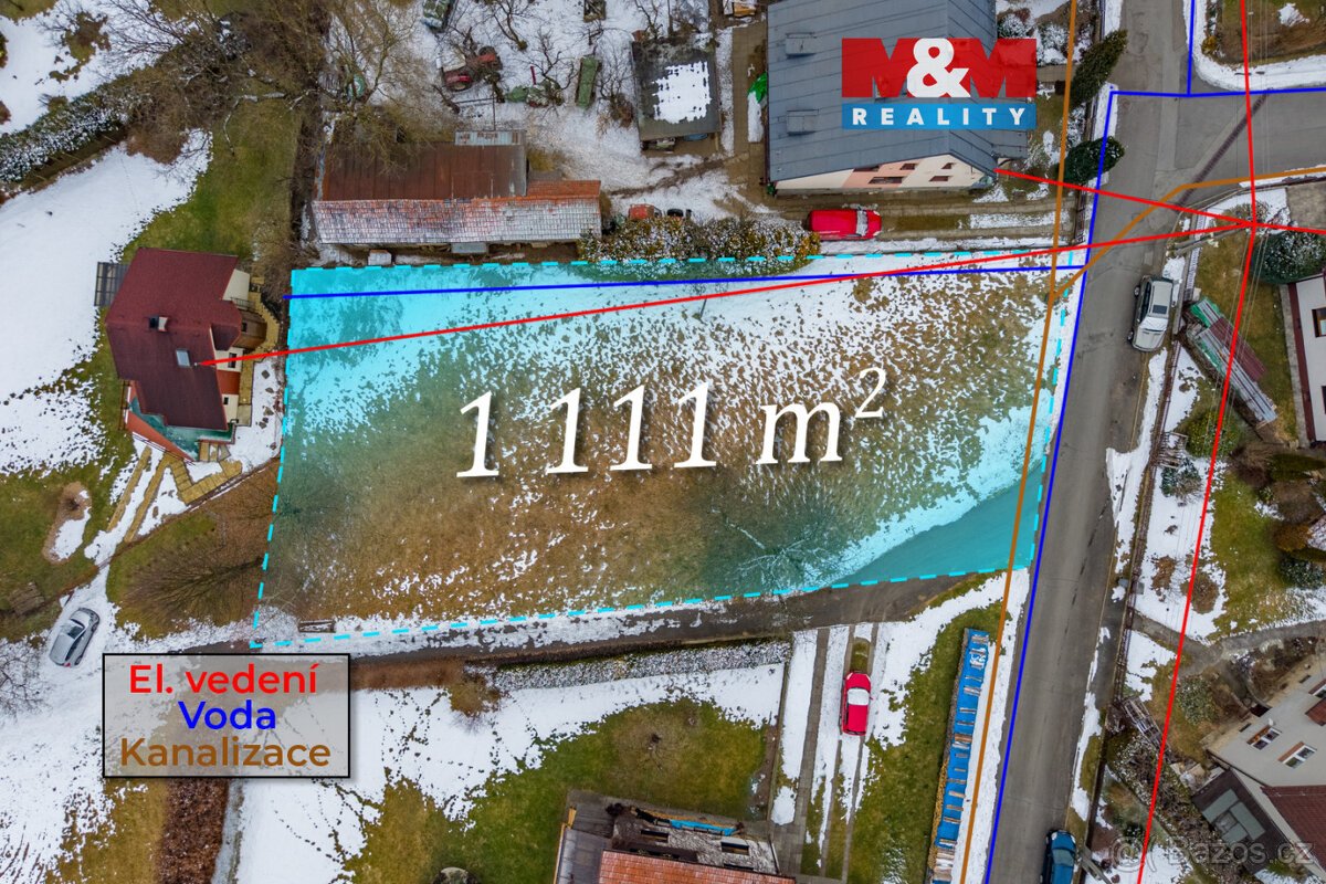 Prodej pozemku k bydlení, 1111 m², Hutisko-Solanec