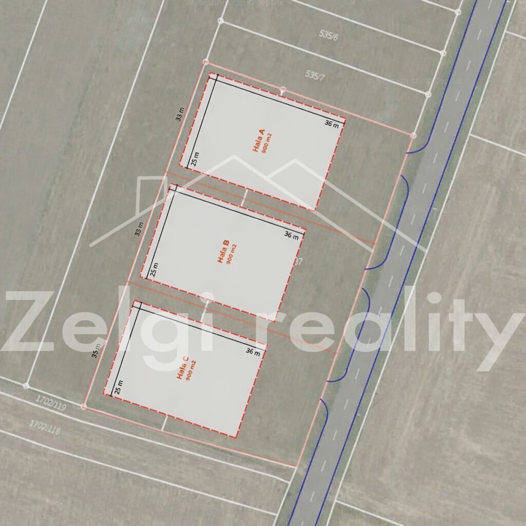 Výstavba haly, skladu či výroby? Ideální pozemek 6 001 m² –