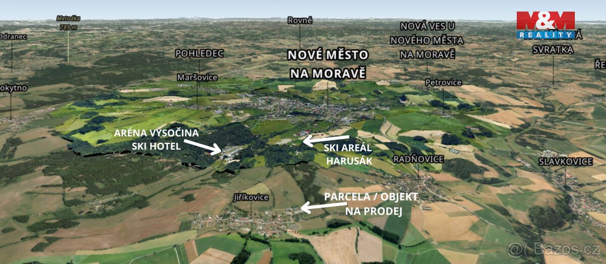 Prodej komerčního pozemku, 1810 m² , Nové Město na Moravě