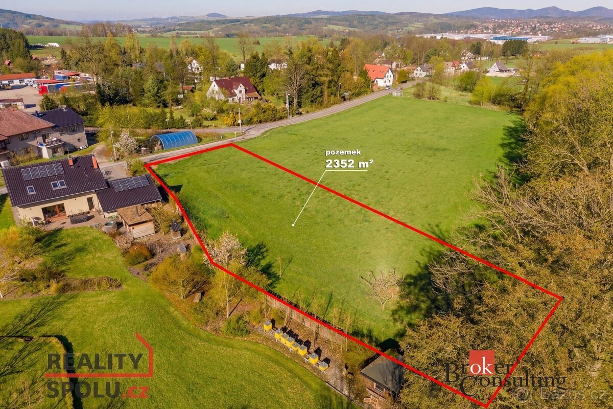 Prodej, pozemky/bydlení, 2352 m2, Liberec XX-Ostašov , Liber