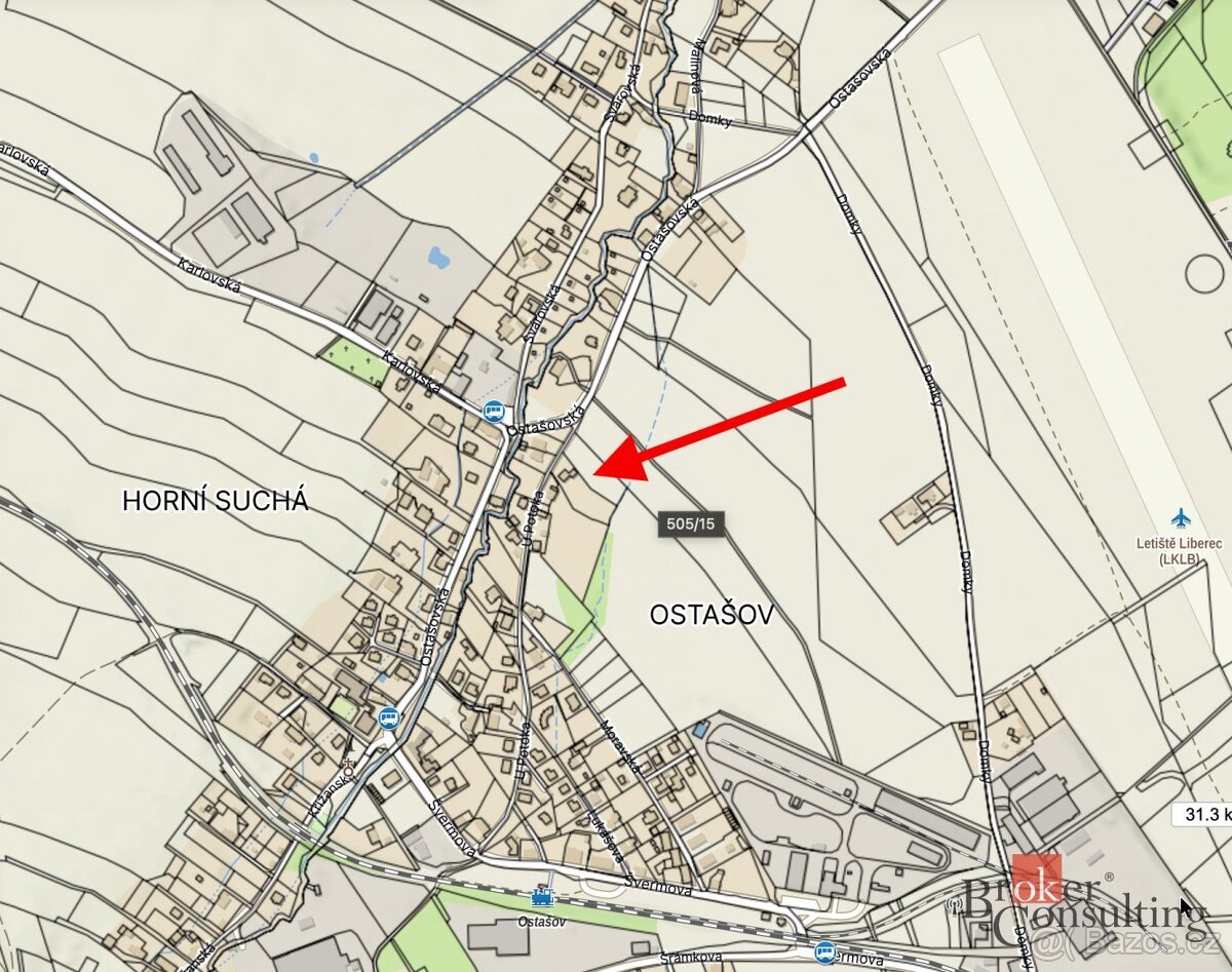 Prodej, pozemky/bydlení, 2352 m2, Liberec XX-Ostašov , Liber