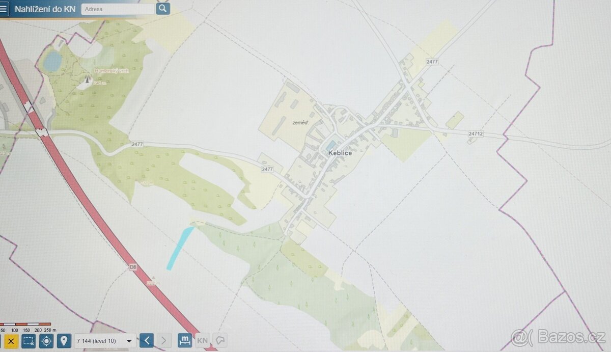 Prodej pole 13.676  m², Keblice, ev.č. 00107
