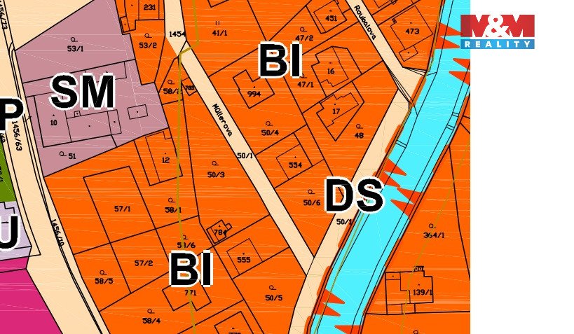 Prodej pozemku k bydlení, 976 m², Velké Poříčí, Hronov