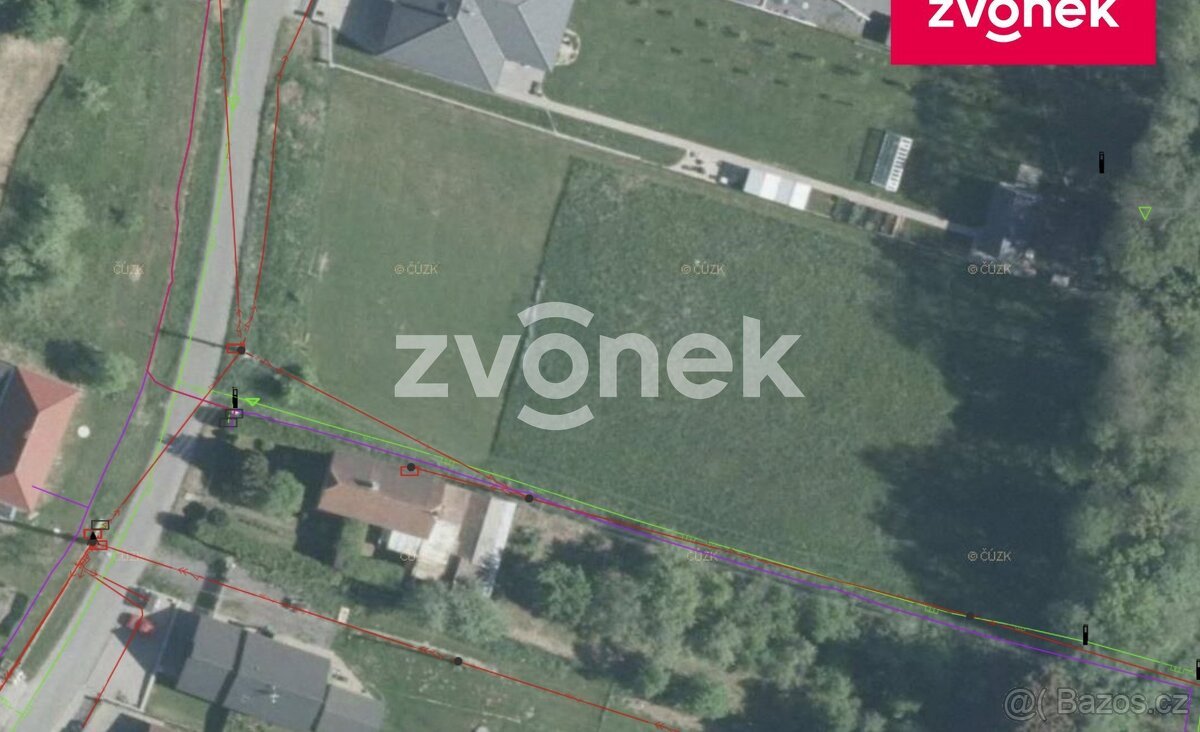 Prodej stavebního pozemku 1 833 m², Želechovice nad Dřevnicí
