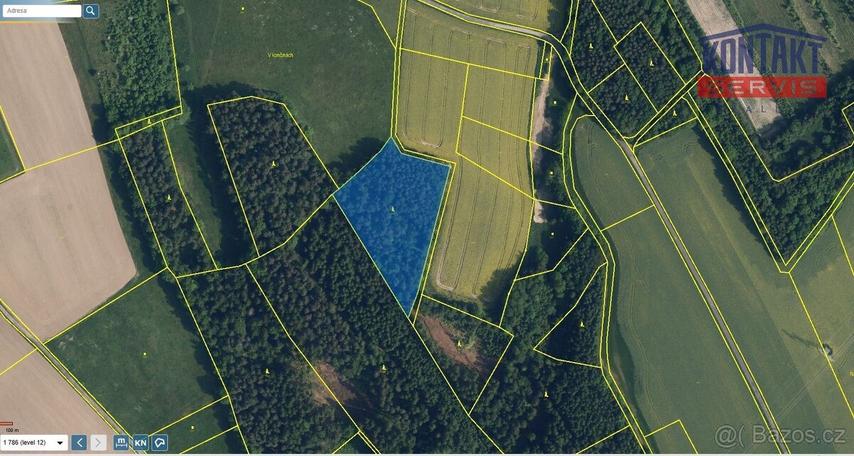 Prodej lesních pozemků u obce Radostín, ev.č. VŠ-7970
