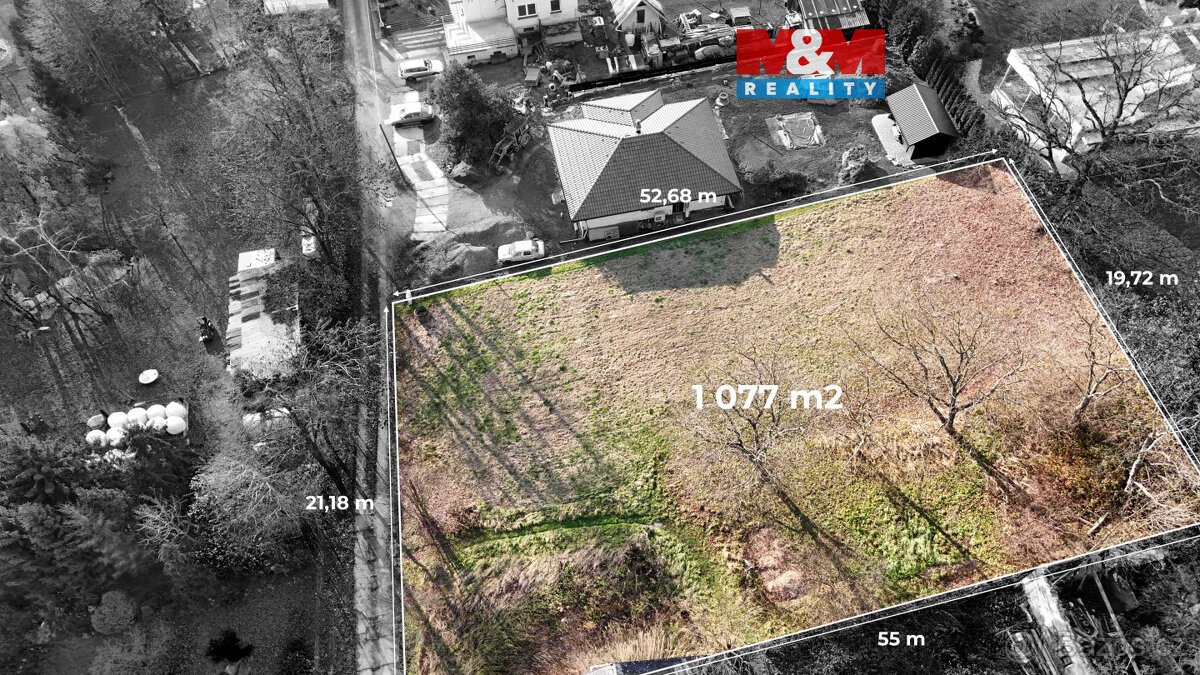 Prodej pozemku k bydlení, 1077 m², Jistebník