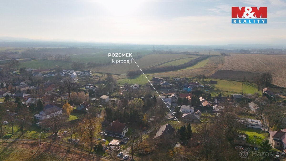 Prodej pozemku k bydlení, 1077 m², Jistebník