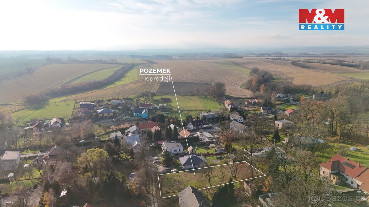Prodej pozemku k bydlení, 1077 m², Jistebník