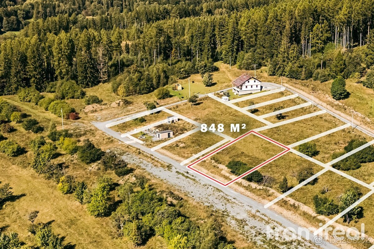 Prodej, Pozemky,  848m² - Václavov u Bruntálu - Horní Václav