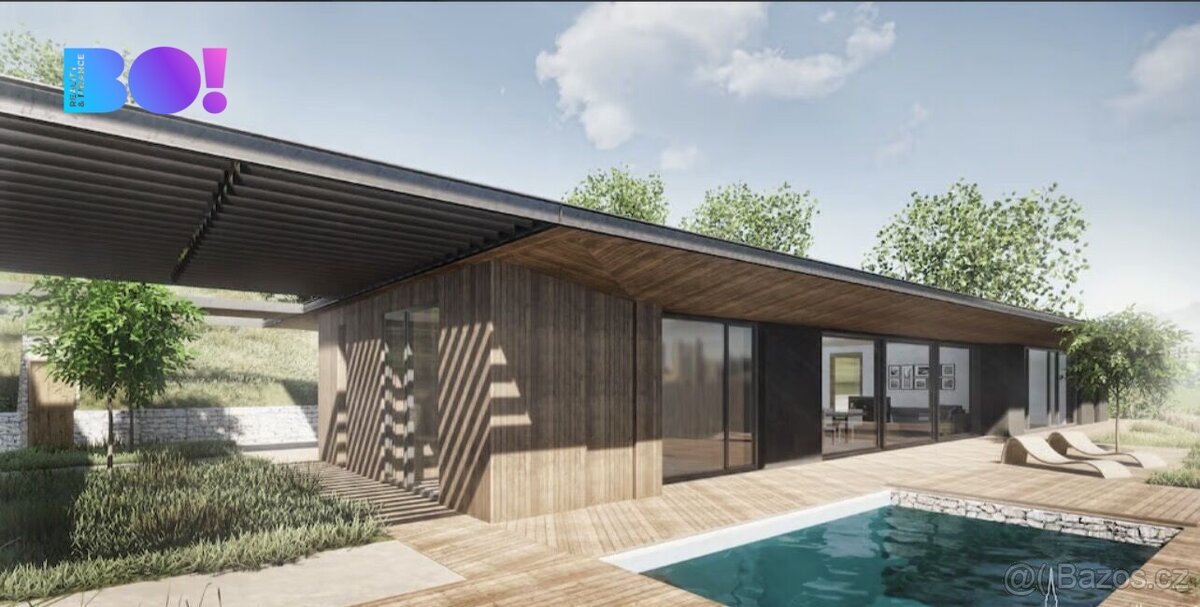 Unikátní stavební pozemek 9446 m² s projektem rodinného sídl