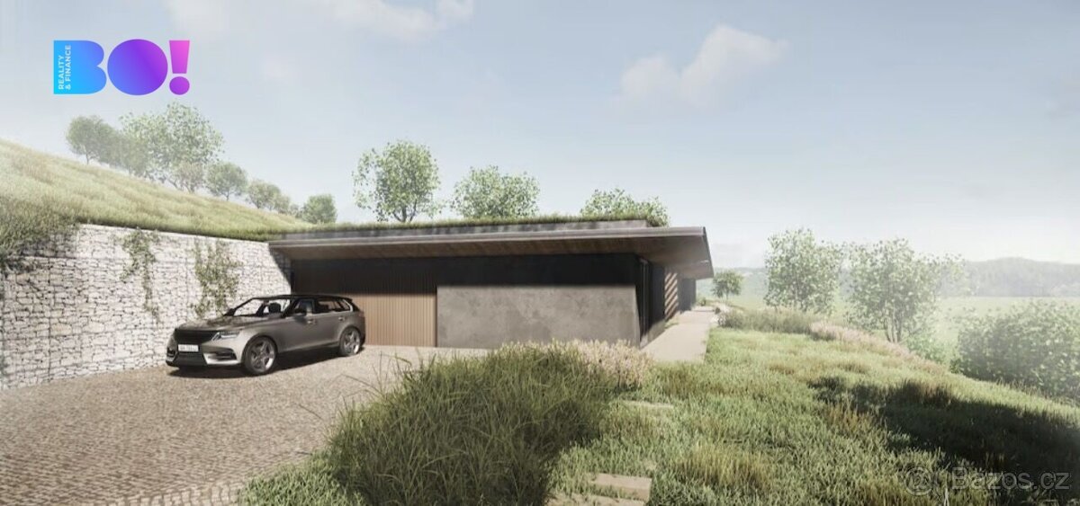 Unikátní stavební pozemek 9446 m² s projektem rodinného sídl
