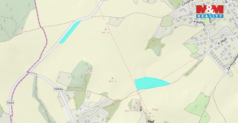 Prodej pole, 17 829 m², Jílové u Prahy