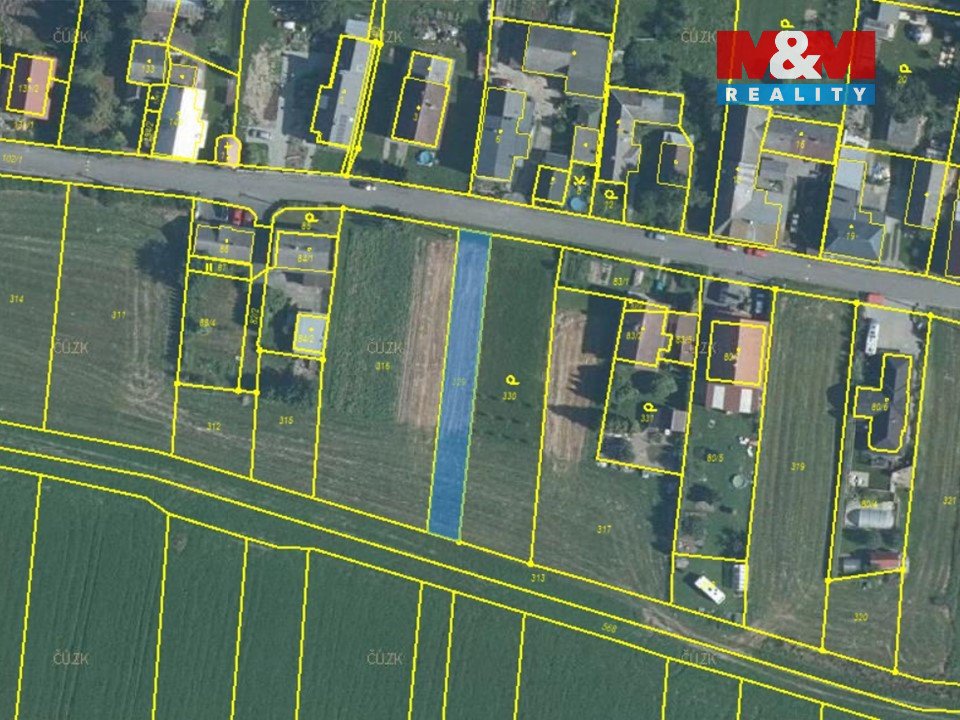 Prodej pozemku k bydlení, 524 m², Stěbořice