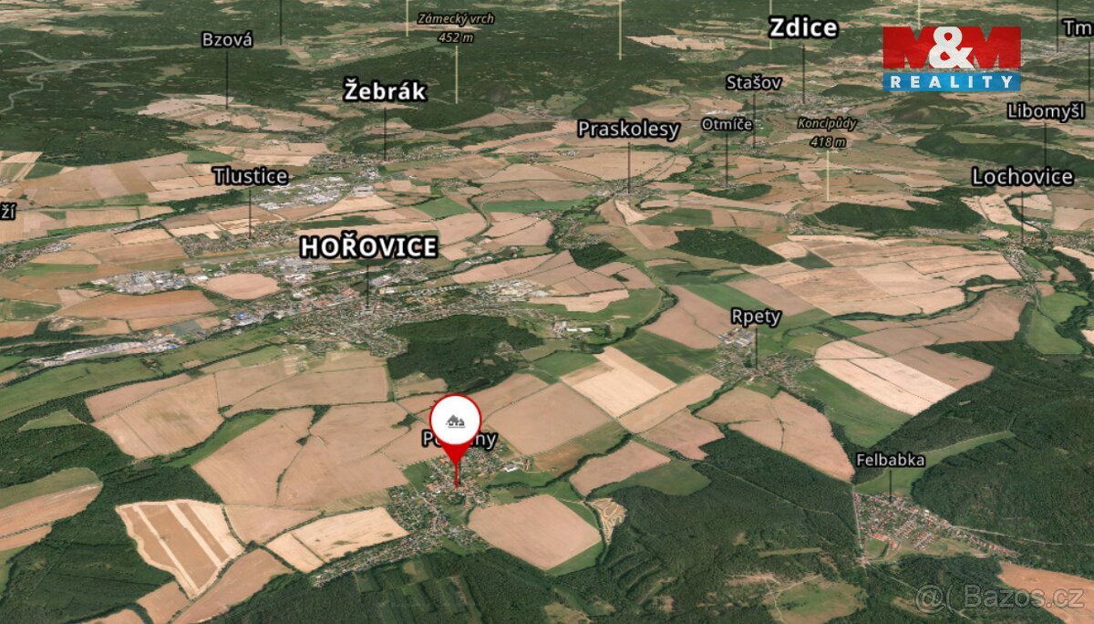 Prodej pozemku k bydlení, 1040 m², Podluhy