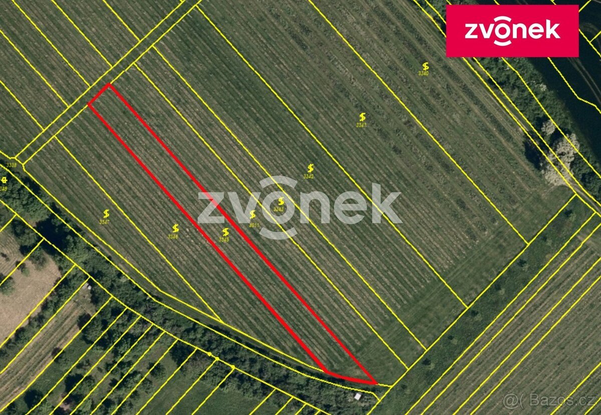 Prodej specifického pozemku 1 491 m², Uherské Hradiště - Mař