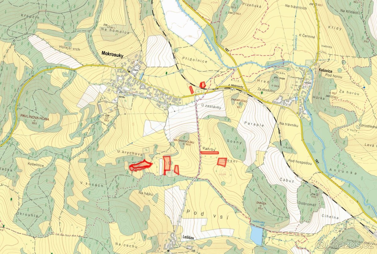 Louka, prodej, Mokrosuky, Klatovy