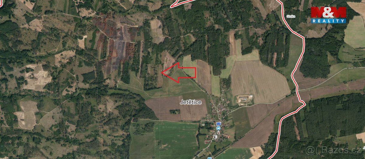 Prodej lesa, 31088 m², Jetětice