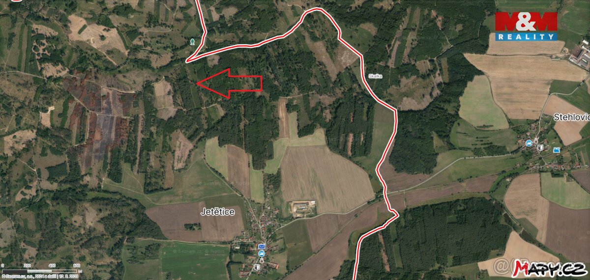 Prodej lesa, 15115 m², Jetětice