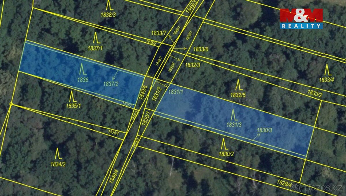 Prodej lesa, 4769 m², Sadská