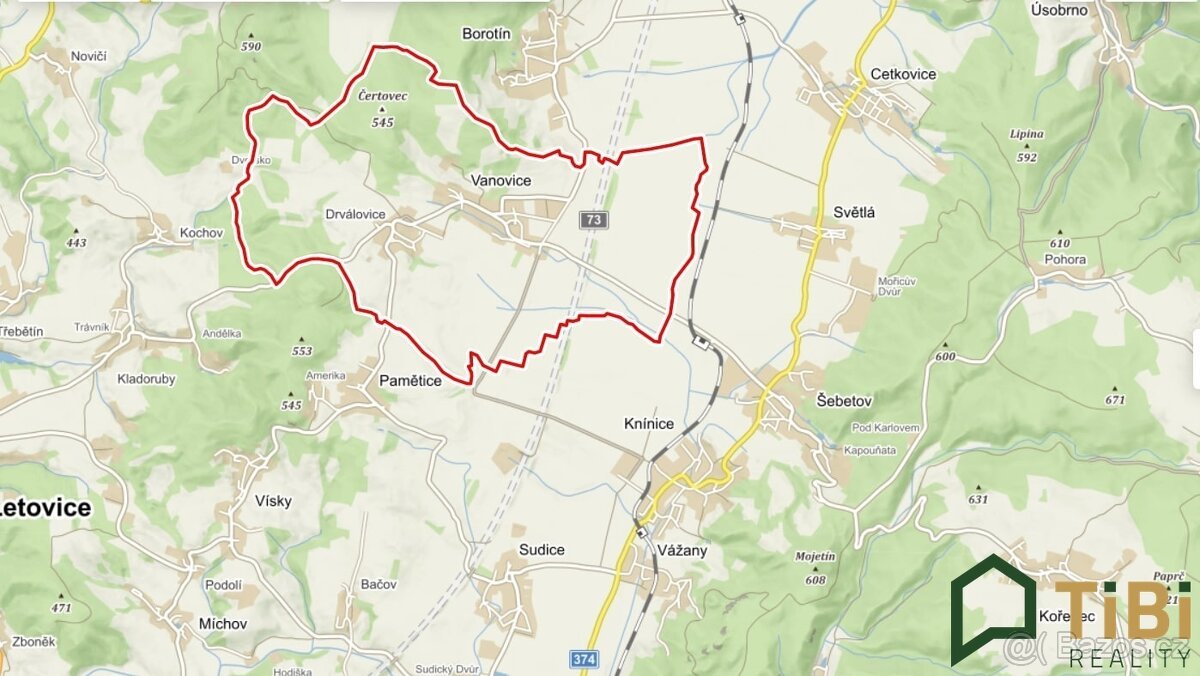 Prodej, Sady a vinice,  5.319 m² - Vanovice, ev.č. 00267