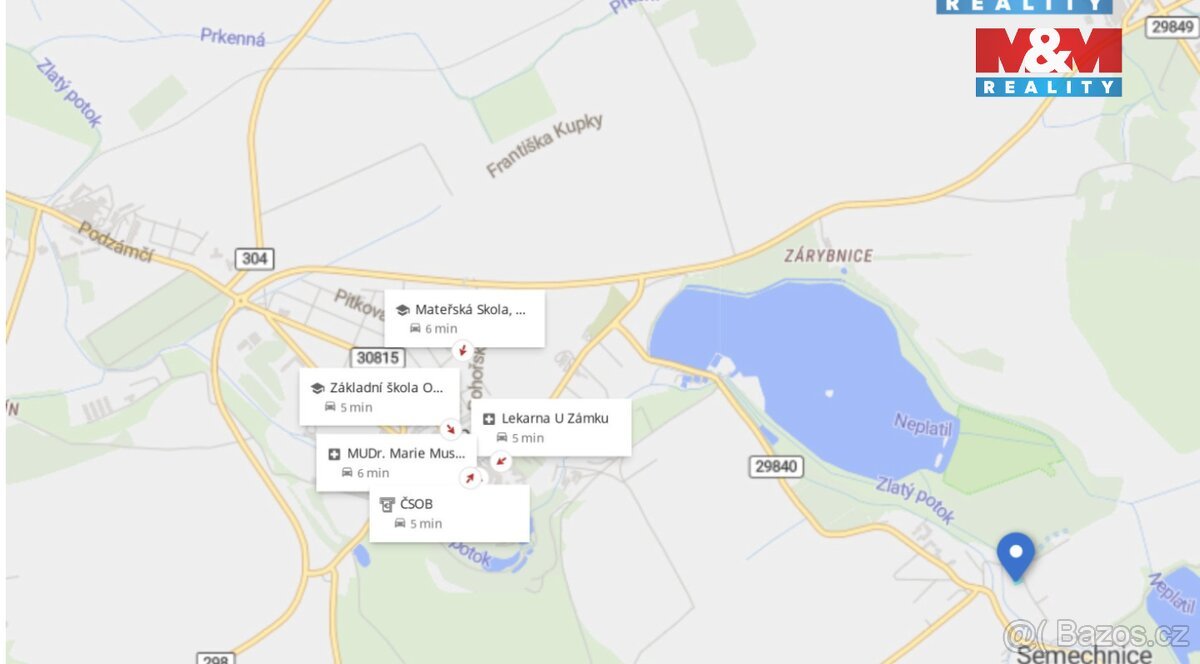 Prodej pozemku k bydlení v Semechnicích