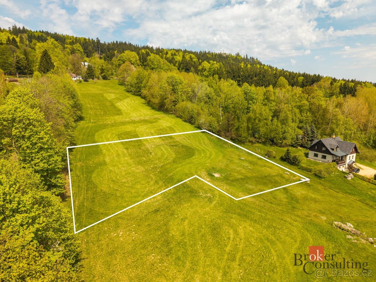 Prodej, pozemky/bydlení, 2523 m2, Velké Hamry , Jablonec nad