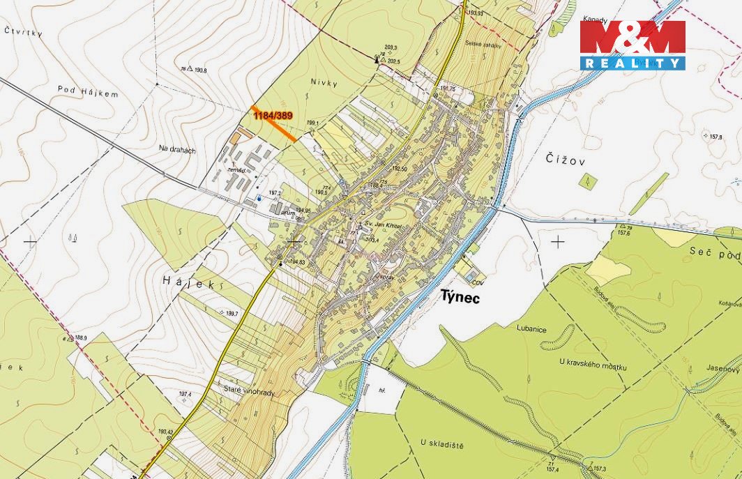 Prodej vinice, 226 m², Týnec na Moravě