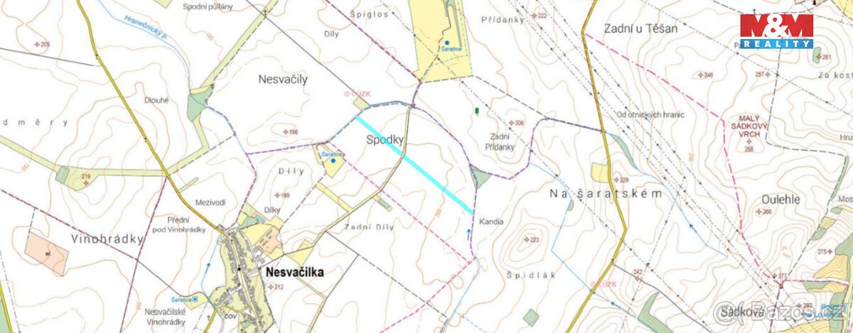 Prodej pole, 25.490 m², Žatčany