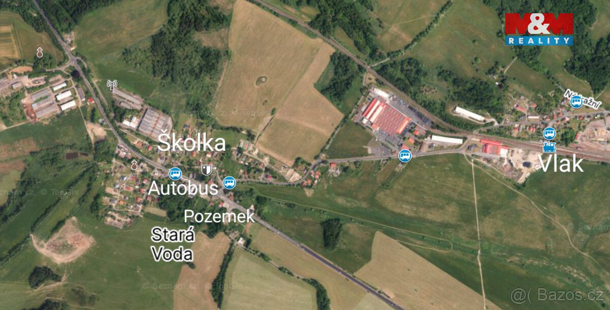 Prodej pozemku k bydlení v Staré Vodě, 2966 m2