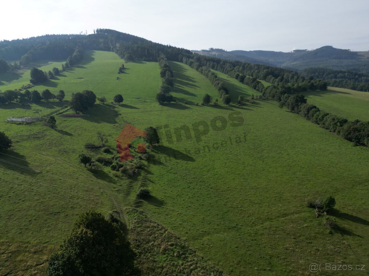 Prodej stavebního pozemku 2978 m2 Písečná - Studený zejf, ok