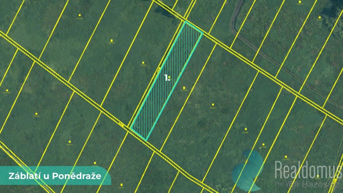 Trvalý travní porost 4195 m² – Záblatí u Ponědraže (LV 358)