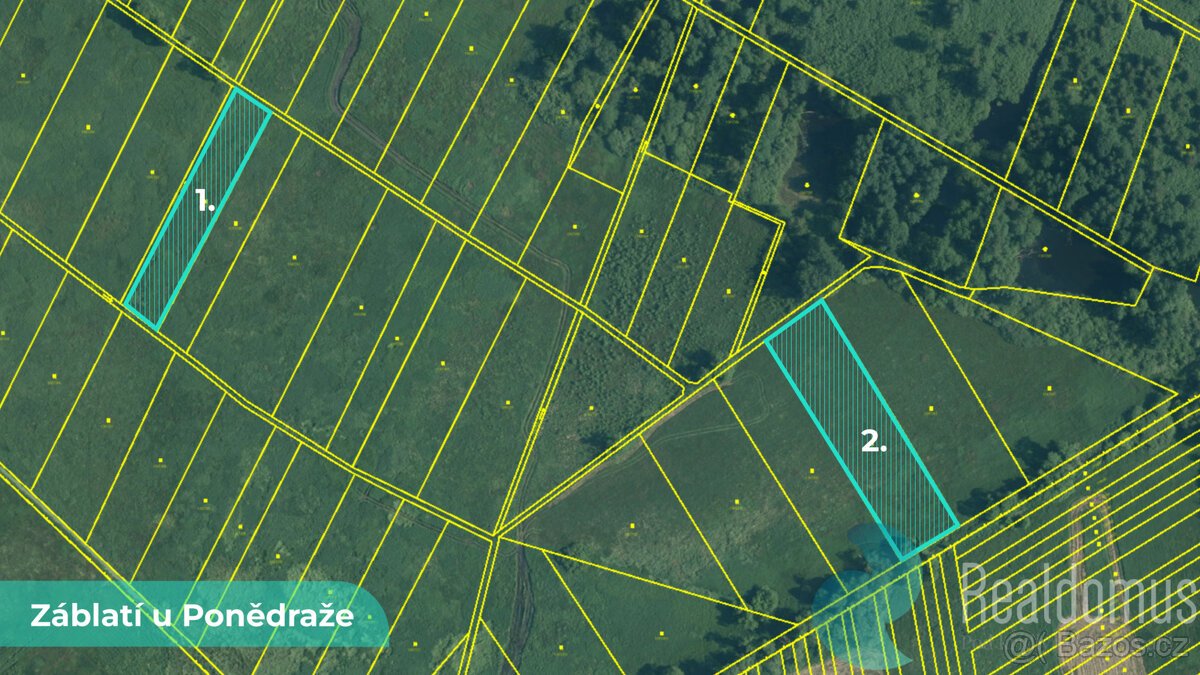 Trvalý travní porost 4195 m² – Záblatí u Ponědraže (LV 358)