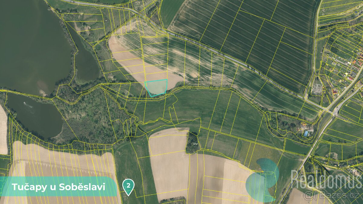 Zemědělská půda 11561 m² – Tučapy u Soběslavi, okres Tábor (