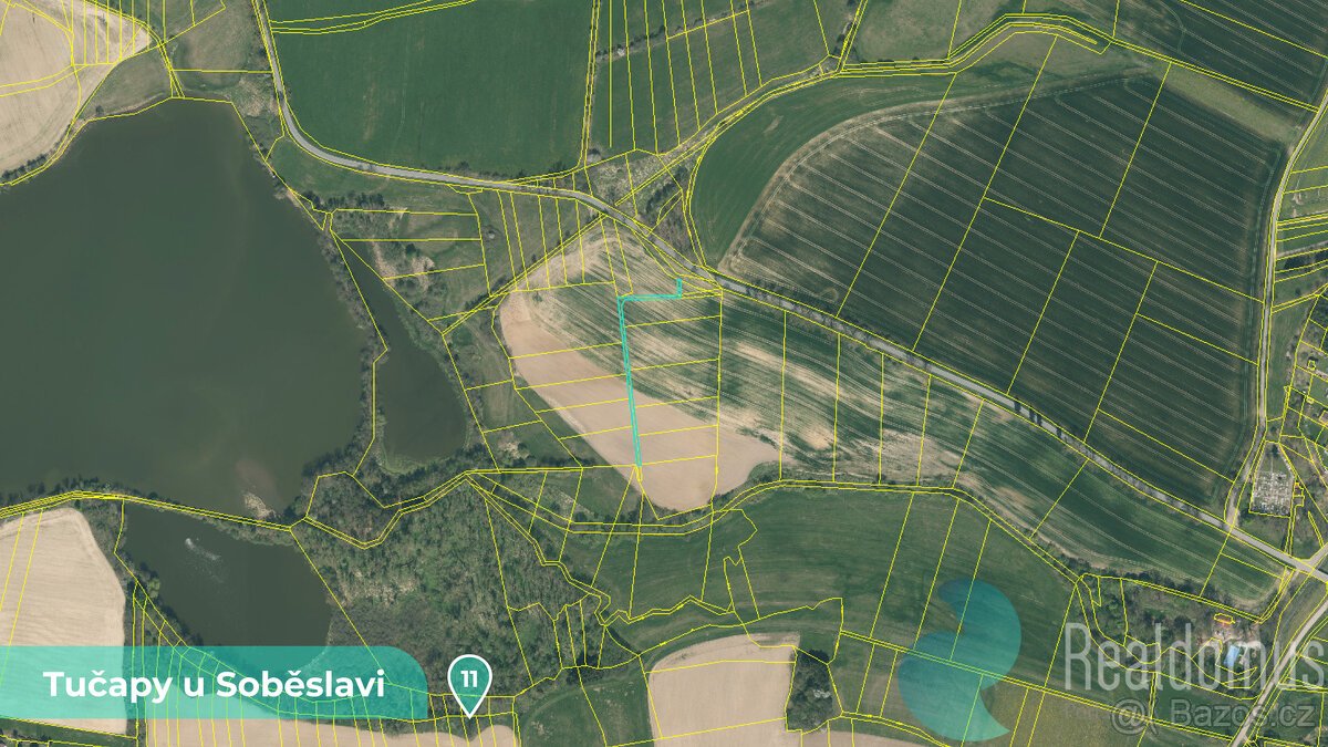 Zemědělská půda 11561 m² – Tučapy u Soběslavi, okres Tábor (