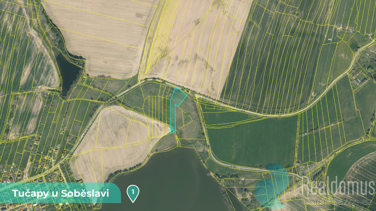 Zemědělská půda 11561 m² – Tučapy u Soběslavi, okres Tábor (