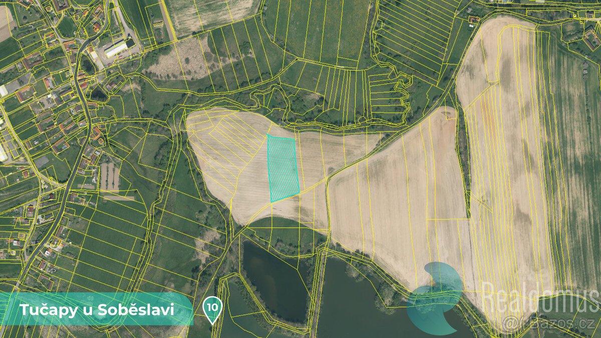 Zemědělská půda 11561 m² – Tučapy u Soběslavi, okres Tábor (